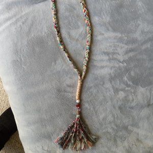 Johnny was braided necklace